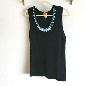 Ruby Rd. Woman Embellished Sweater Tank